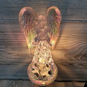 NOMA Expressions Angel‎ Tree Topper Iridescent Holiday Christmas Decor Vtg